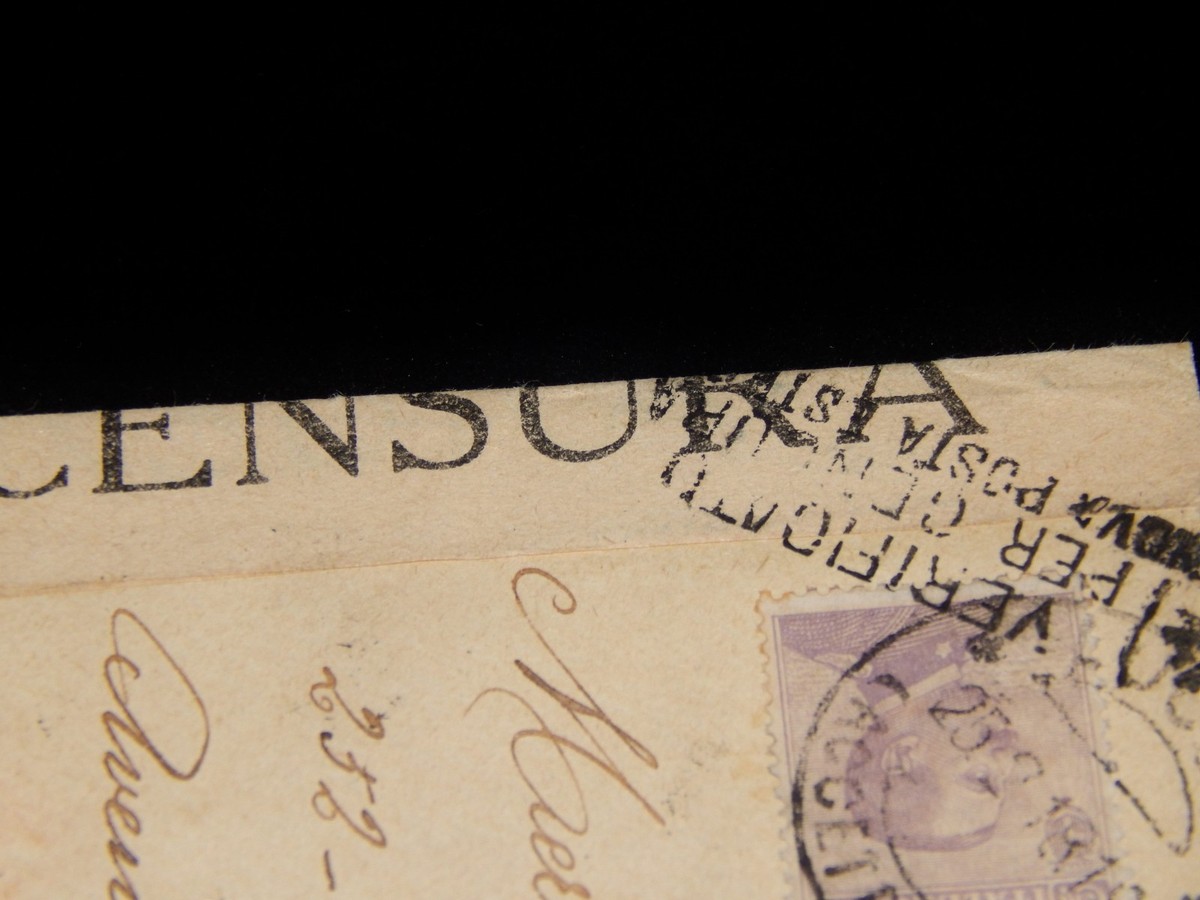 ぷちゃ Vintage Cover, GENOA, ITALY, REGISTERED, WWI CENSORED,1918