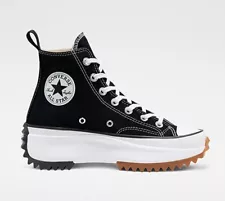 Converse Run Star Hike HIGH top men's Sneakers 166800C black Canvas