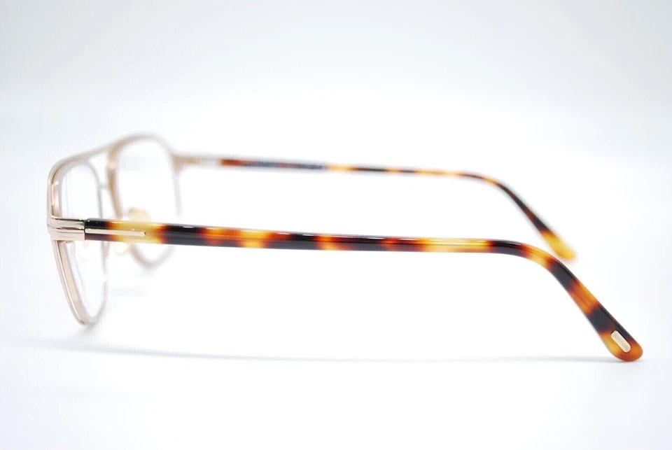 Marco de gafas de aviador Tom Ford TF5751-B oro rosa 028 55-16-145 bloqueo azul Foto 2 de 2