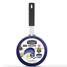 5.5" Diamond Mini Fry Pan | Non-Stick Aluminum, Classic Blue & Ultra-Compact