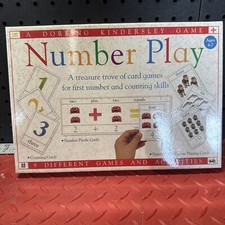 Vintage Number Play Card Games W/ Laminated Cards For Number  Counting 1994 New