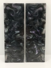 2 PCS COMPOSITE KNIFE HANDLE MATERIAL BLANK SCALES: CELESTIAL 6013