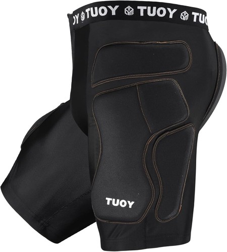 DGYAO Skating Protective Gear Adult Padded Compression Short Protective for Hip - Picture 1 of 3