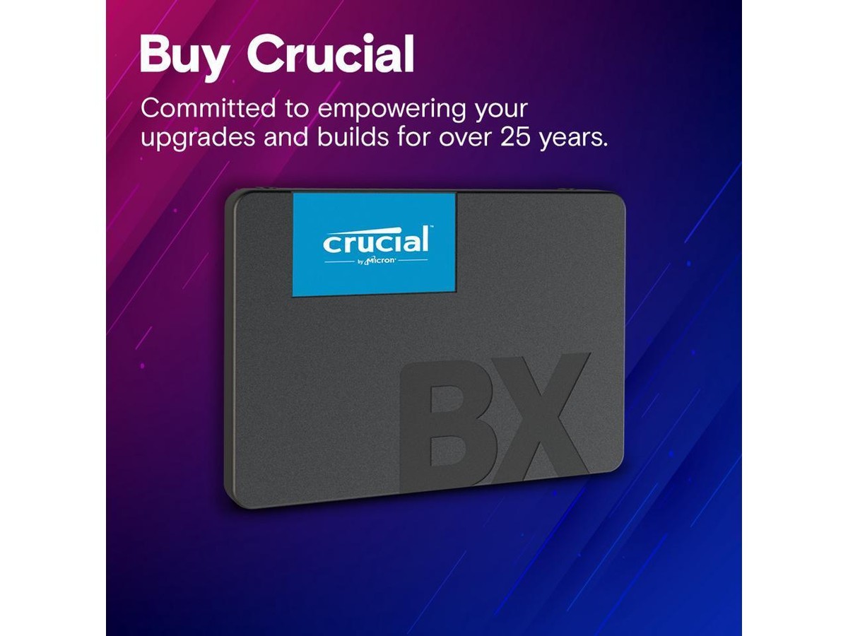 Crucial BX500 4TB 3D NAND SATA 2.5-Inch Internal SSD, up to 540MB