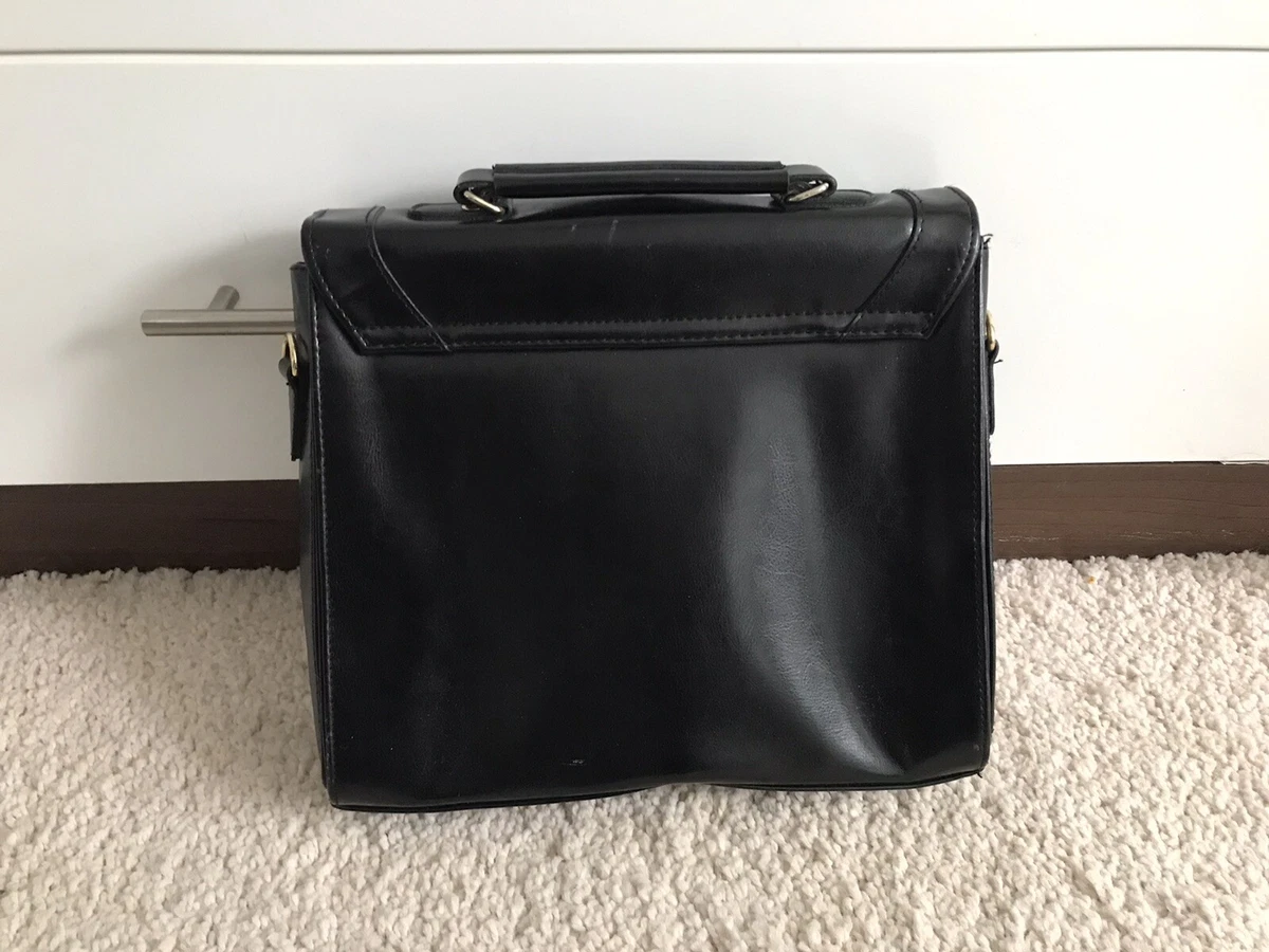 Vintage Women s Chiltern Bag Black Leather eBay