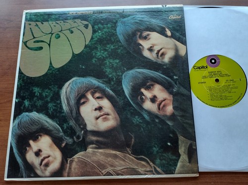 CANADA!!! NM- THE BEATLES Rubber soul 1969 GREEN TARGET CAPITOL LP ST-2442