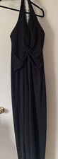 LIPSY LONDON BLACK JUMPSUIT HALTER TOP, WIDE LEG ..WOMENS SIZE US 8