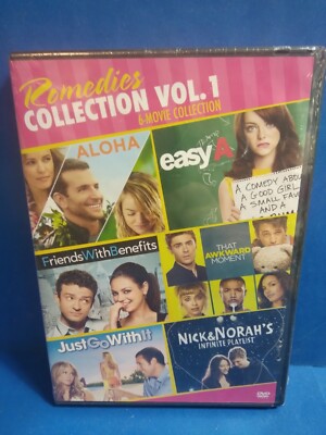 New Rom Com 6 Pack: Aloha / Easy A / Friends With Benefits & More (DVD) Sealed 