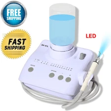 Dental Ultrasonic Scaler LED Handpiece 2 Bottles Fit EMS Cavitron Woodpecker FDA