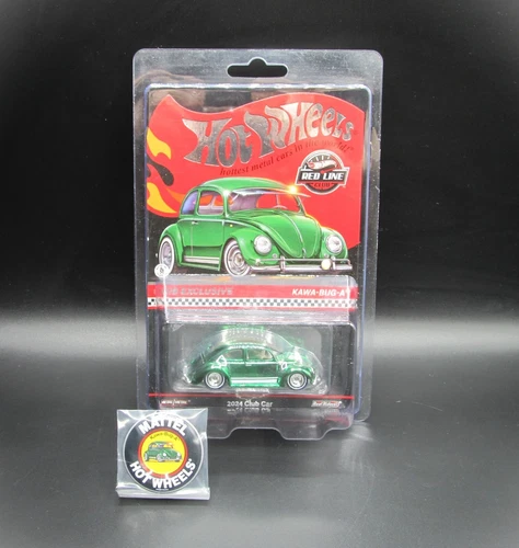 Hot Wheels RED LINE CLUB, KAWA-BUG-A, Green, CLUB EXCLUSIVE, MEMBERSHIP Button