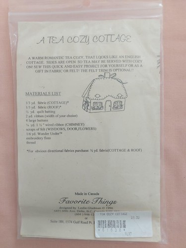 Favorite Things 038 A Tea Cozy Cottage Pattern - Bild 2 von 2