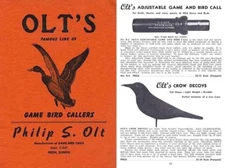 Olt's 1947 Famous Game Bird Callers Catalog