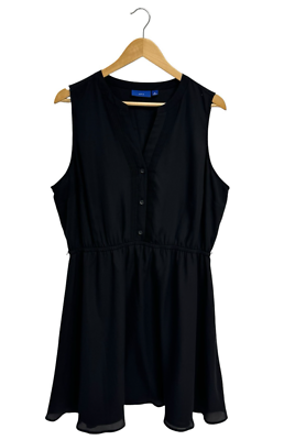 Apt.9 women';s A line black shirt sleeveless dress size XL | eBay