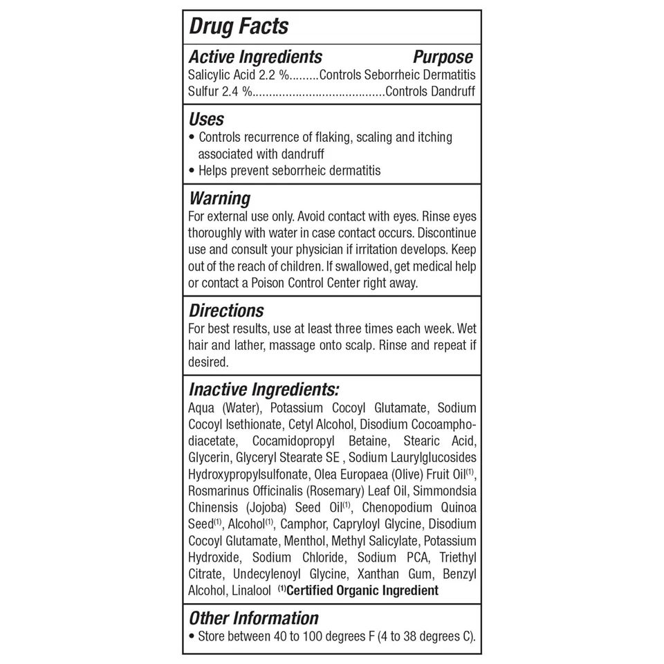 Champú tratamiento alivio caspa Jason, 12 OZ Foto 4 de 4