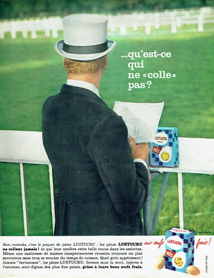 Werbung Advertising 1122 1963 Pates Lustucru was klebt nicht?