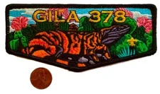 MERGED BOY SCOUT OA GILA LODGE378 BSA YUCCA COUNCIL DEATH FLAP ONLY 125 MADE!