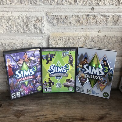 The Sims 3 Late Night, High End Loft, Deluxe Lot of 3