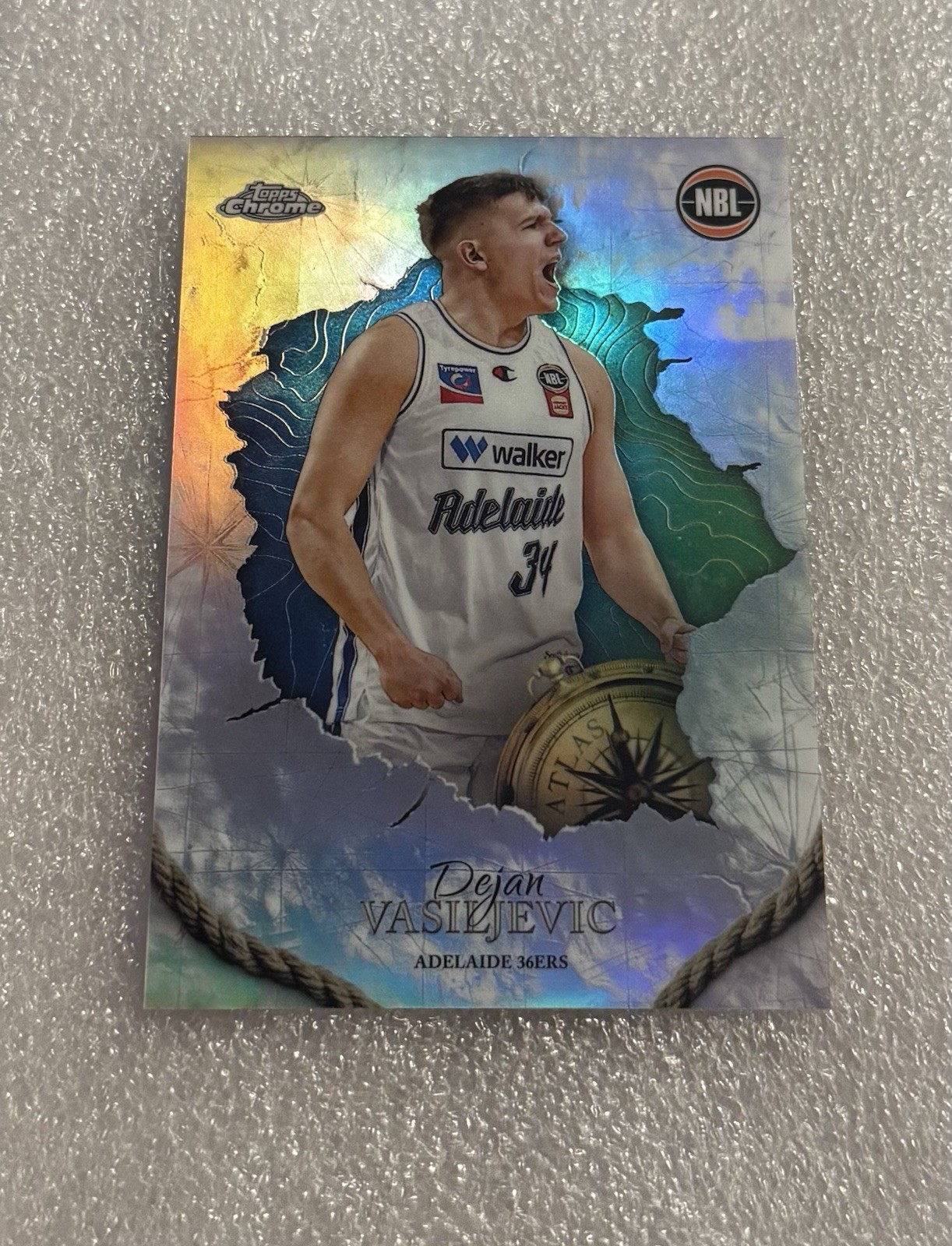 DEJAN VASILJEVIC 2024-25 Topps NBL Chrome ATLAS Refractor CASE HIT SSP A-1 RARE