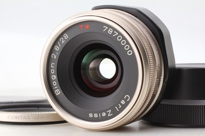❁美品❁CONTAX Carl Zeiss Biogon 28mm F2.8 Top MINT w/Filter] Contax Carl Zeiss Biogon 28mm f2.8 Lens G1 G2