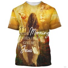In The Morning When I Rise Give Me Jesus 3d T-Shirts - Christian Shirts For Men