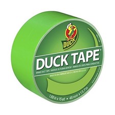 1265018 Color Duct Tape 1.88 Inches x 15 Yards, Single Roll Neon Lime Green