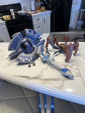 Star Wars Clone Wars Droid Tri Fighter, Jesse Phase 1 Speeder Bike, Crab Droid