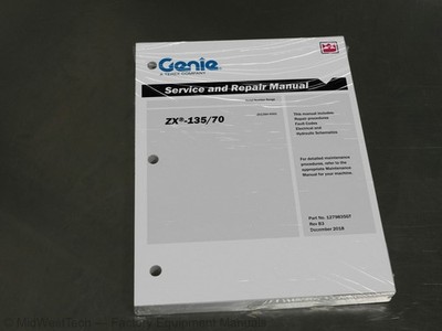 Terex Genie ZX-135/70 Articulated Boom Lift Service Manual Repair