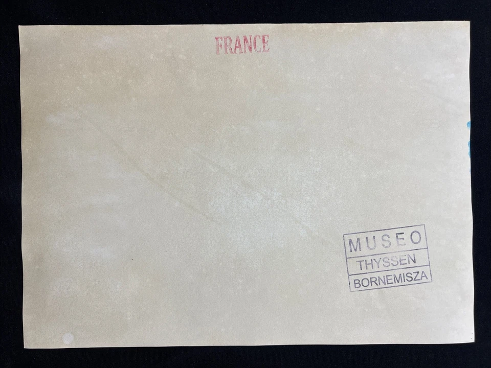 RAOUL DUFY drawing on old paper signed stamped vintage - Image 2 of 2