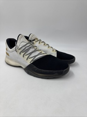 Adidas Harden Vol 1 Disruptor Basketball Shoe White Black BW0552 Mens Size 15