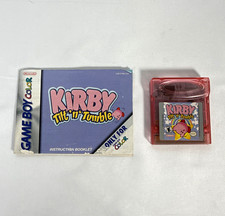 Nintendo Kirby Tilt 'n' Tumble Game Boy Color + Manual E NTSC-U/C 2000 Tested