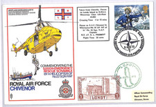 GB LUNDY MIXED FRANKING Cover RAF Chivenor RESCUE HELICOPTER Air 1972 Mail YO390