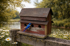 Handcrafted 3 Hole Reclaimed Birdhouse. Made ...