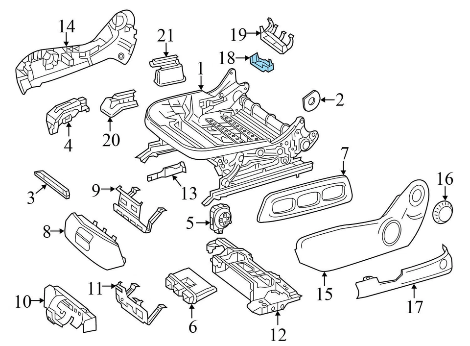 2006-2008 MERCEDES-BENZ SLK280 - Светодиодный фонарь в пространстве для ног сзади 2038200801 - Изображение 3 из 4
