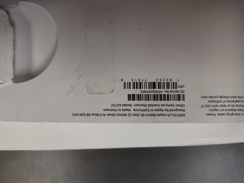 Apple Watch SE2 40mm Boîtier en aluminium argenté bracelet bleu tempête, MRE13LL, scellé - Photo 5 sur 15