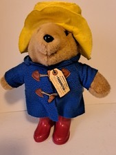 Paddington Bear w/Tag Darkest Peru to London Blue Coat Yellow Hat Red Boots 16"