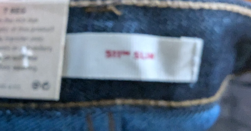 Levi's 511 slim 7 reg boys blue jean 24/22 NWT - Picture 5 of 6