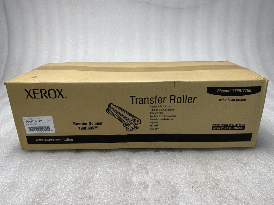 New OEM Xerox 108R00579 Transfer Roller Assembly for Phaser 7750 7760 - Image 2 of 3