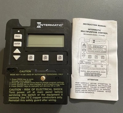 New Intermatic P1353ME 3-Circuit Programmable Pool Spa Digital Time Switch Black
