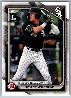 2024 Bowman George Wolkow 1st #BP-144 Chicago White Sox