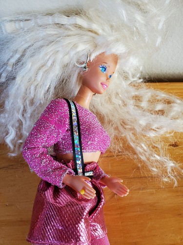 Vintage 90's 1994 Mattel Dance Moves Disco Barbie Doll With Pink Dress Outfit - Picture 5 of 9
