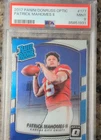 Panini Donruss Optic Rated Rookie Patrick Mahomes II #177 PSA 9 Chiefs 2017