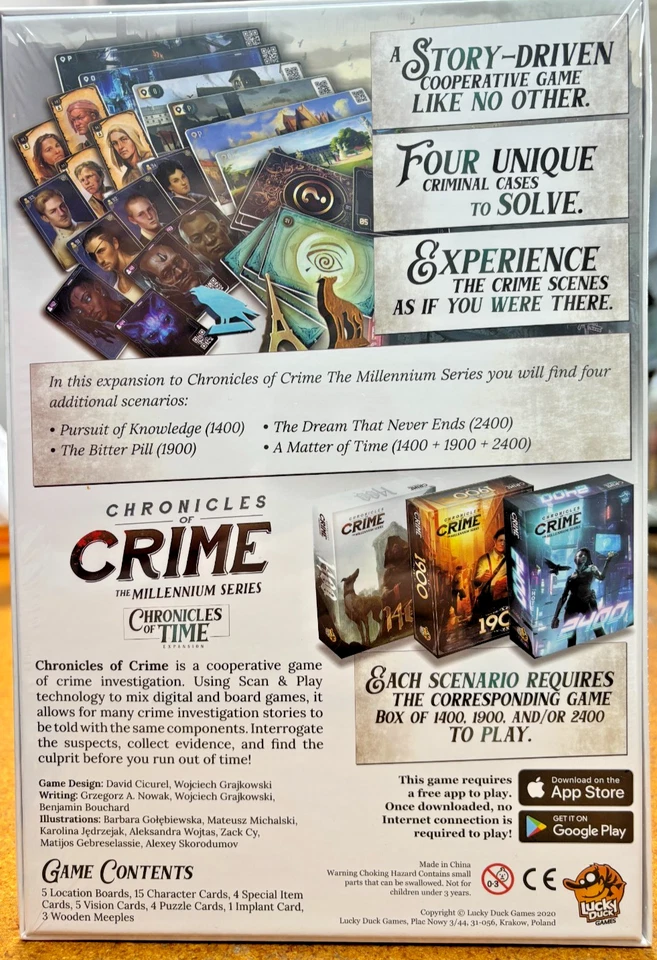 Chronicles of Crime: Chronicles of Time - Factory Sealed - Image 2 of 2
