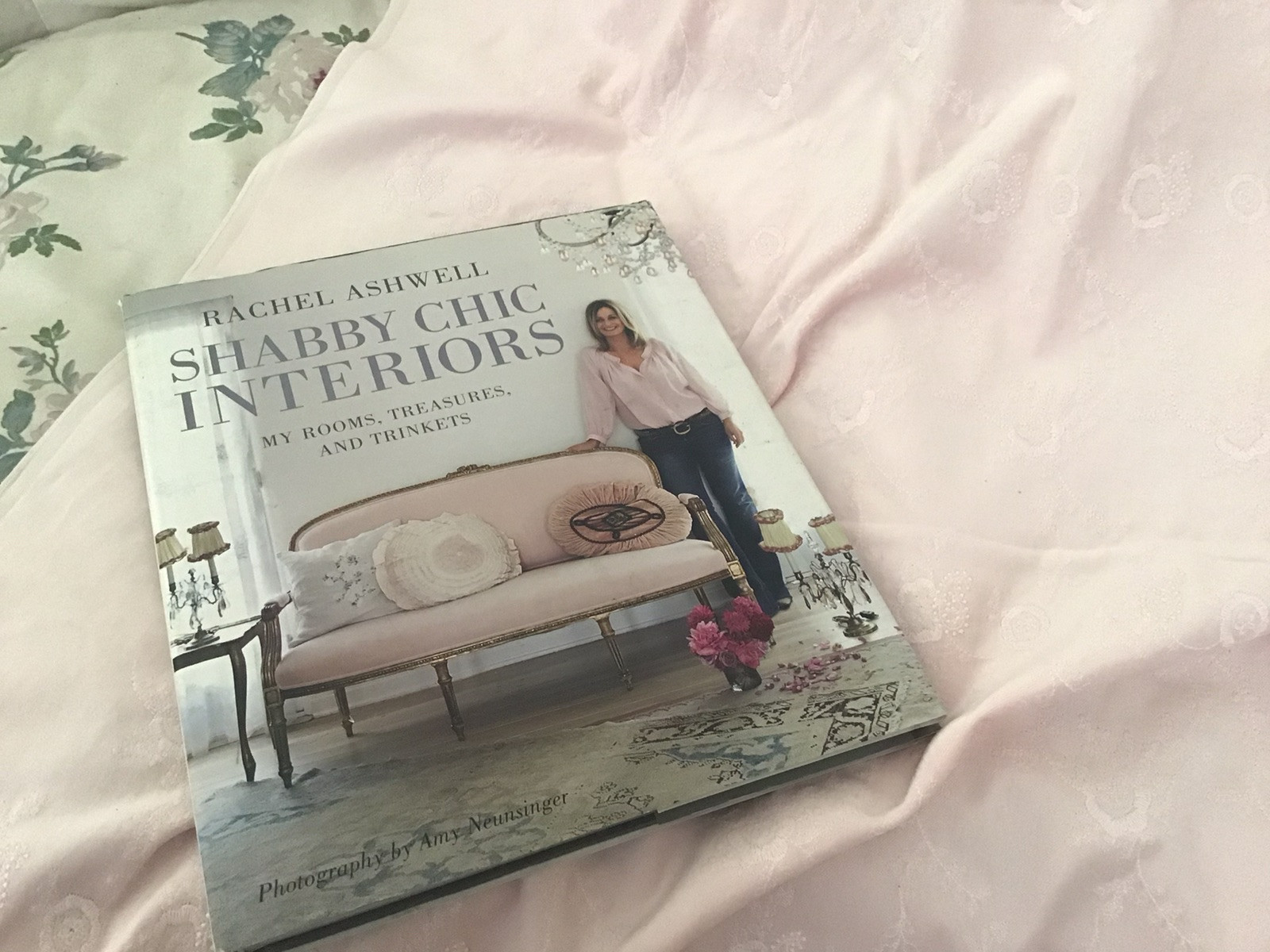 Rachel Ashwell Shabby Chic Couture Pale Pink Velvet Fabric by yard w embroidery.