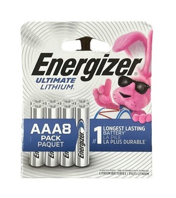 Energizer Ultimate Lithium AAA Batteries (8 Pack) Expires 12/2050 BRAND NEW