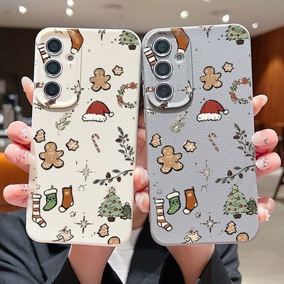 Weihnachten Silikon HandyHülle Für Samsung S25 FE Edge S24 Ultra S23 S22 Plus