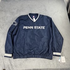 Vintage Penn State Nittany Lions Mens XL Blue Pullover Windbreaker Y2K NWT