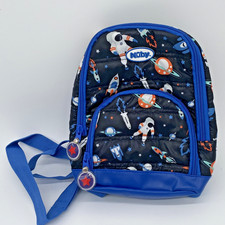 Nuby Mini Quilted Space Backpack with Safety Harness Toddler Bag