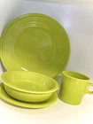 4pc Fiesta Lemongrass Place Setting, Dinner, Salad Plates, Cereal Bowl, Mug, HLC