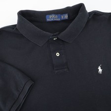 Polo Ralph Lauren Classic Fit Pony Logo Polo Shirt Black Mens XL