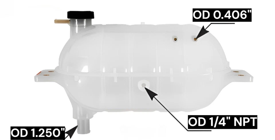 Depósito de refrigerante Automann para autobuses Blue Bird 2012+ Cross Ref# 10032775 Foto 2 de 4